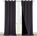 NICETOWN Full Shading Curtains 90" Long 2 Panels Set by NICETOWN