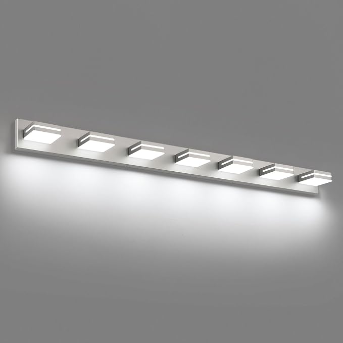 SineRise LED Modern Bathroom Vanity Light Fixtures, Brushed Nickel Modern by SINERISELIGHTING