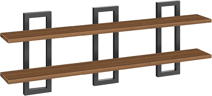 HOOBRO Floating Shelves, 15 Inch Wall Shelf Set of 3, Wall Mounted Storage - Image 9