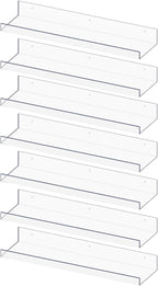 RLAVBL 7 Pack Acrylic Shelves, Living Room, Kitchen Storage by RLAVBL