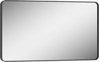 Keonjinn Black Vanity Mirror, 40 x 24 Inch Rounded Rectangle Matte Black - Image 8