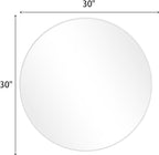BEAUTYPEAK 30 Inch Round Mirror, Metal Frame Circle Mirror, Wall Mounted - Image 9