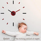 Presentime & Co Large Frameless DIY Wall Clock - Image 3