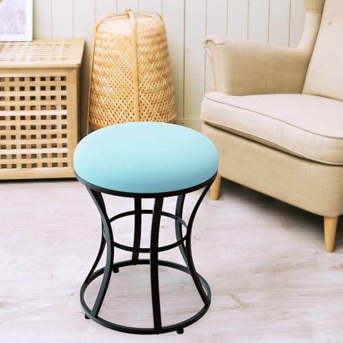 Vanity Chair, Small Velvet Vanity Stool & Ottoman Bench for Bathroom, Dorm - Image 2