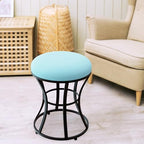 Vanity Chair, Small Velvet Vanity Stool & Ottoman Bench for Bathroom, Dorm - Image 2