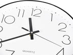 8 Inch Small Black Wall Clocks Silent Non Ticking Battery Operated - Image 6