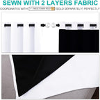 NICETOWN 100% Blackout Window Curtain Panels, Full Light Blocking Drapes - Image 5