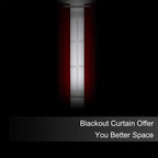 LEMOMO Blackout Curtains 66 x 54 Inch Long Red Curtains Set of 2 Panels Room - Image 3