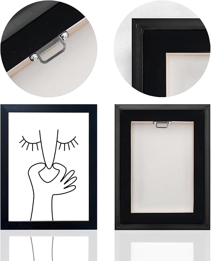 Framed Black and White Bathroom Wall Art Funny Bathroom Wall Decor Signs Bad - Image 4