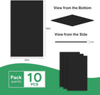 Smooth Black Drop Ceiling Tile 2ft x 4ft, PVC Ceiling Panel 24x48in – Waterproof - Image 3