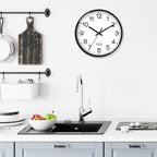 XFM Wall Clock 8 Inch 2 Pieces Modern Small Wall Clocks Battery Operated Silent - Image 2