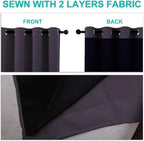 NICETOWN 100% Blackout Window Curtain Panels, 2 Pieces, 42-inch Wide Per Panel - Image 5