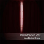 LEMOMO Blackout Curtains 66 x 72 Inch Long Bright Red Curtains Set of 2 Panels - Image 3