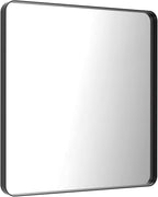 LOAAO 36X36 Inch Black Metal Framed Bathroom Mirror - Image 5