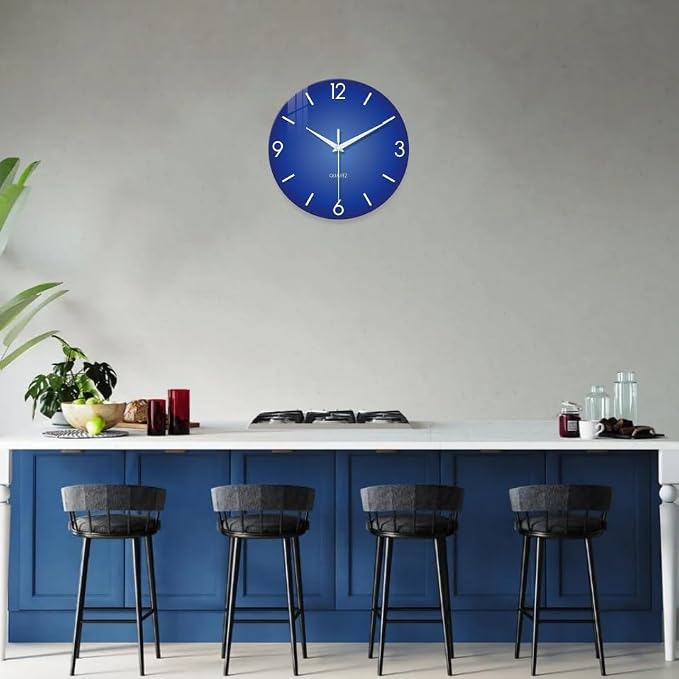 XFM Modern Simple Wall Clock 12 Inch Silent Non-Ticking Wall Clocks Battery - Image 2