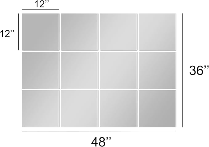 TRAHOME Home Gym Mirror Tiles for Wall, Living Room, Over The Door - Image 6