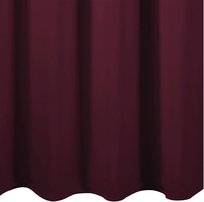 LEMOMO Blackout Curtains 66 x 54 Inch Long Burgundy Red Curtains Set of 2 - Image 8
