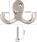 IBosins 20 Pack Heavy Duty Coat Hooks Wall Mounted - Image 2