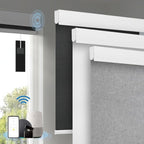 Motorized Blinds with Remote, Cordless Smart Blinds with Valance Cover by Enjoyyoursmartlife