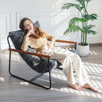MAXYOYO Modern Accent Chair, Comfy Living Room Chair with Metal Frame - Image 4