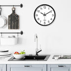 XFM Wall Clock Black Silent Wall Clocks Battery Operated 14 Inch Modern Non - Image 2