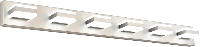 SOLFART LED Modern Bathroom Vanity Lights Over Mirror Fixture Brushed Nickel by SOLFART