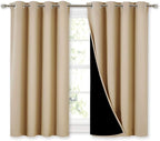 NICETOWN Bedroom Full Blackout Curtain Panels, Super Thick Insulated Window by NICETOWN