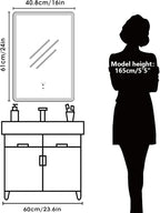 WARM&LOVE 16 x 24 Inch LED Bathroom Mirror, Hand Scan Sensor Anti-Fog Bathroom - Image 6