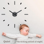 Presentime & Co Large Frameless DIY Wall Clock - Image 3