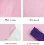 118"x17.7" Pink Peel and Stick Wallpaper Solid Color Contact Paper - Image 2