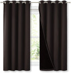 NICETOWN Complete 100% Blackout Curtains, Thermal Insulated & Energy Efficiency by NICETOWN
