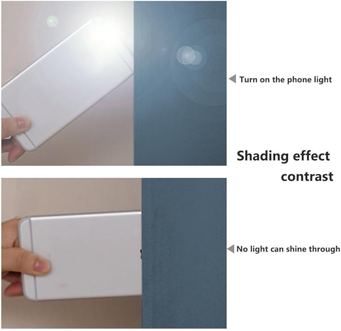 NICETOWN Blackout Curtains 80 inches Long, 2 Pieces, Smoky Blue, Full Light - Image 3