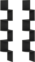 HOOBRO Corner Shelf Wall-Mounted, 5-Tier Corner Bookshelves by HOOBRO