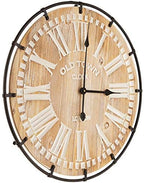 24 Inch Large Farmhouse Wall Clock, Rustic Wooden Wall Clock Decorative - Image 9