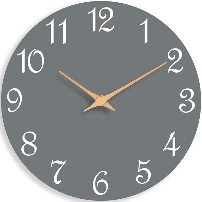 Roymnie Wall Clock 14 Inch, Modern Wall Clocks Battery Operated, Silent Non by Unknown