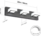 Ralbay 5 Color Temperature Modern LED Black Bathroom Vanity Lights Dimmable - Image 5