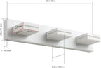 SineRise LED Modern Bathroom Vanity Light Fixtures, Matte White Modern Acrylic - Image 4