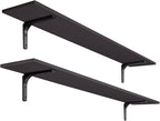 DINZI LVJ Long Wall Shelves, 55.1Inch Floating Shelves Wall Mounted, Extra by DINZILVJ