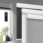 Motorized Blinds with Remote, Cordless Smart Blinds with Valance Cover by Enjoyyoursmartlife