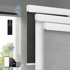 Motorized Blinds with Remote, Cordless Smart Blinds with Valance Cover by Enjoyyoursmartlife