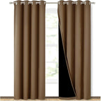 NICETOWN 100% Blackout Window Curtain Panels, Heat and Cold Blocking Drapes by NICETOWN