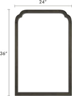 WallBeyond Wooden Framed Wall Mirror, Natural Wood Bathroom Vanity Mirror - Image 3