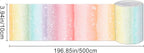 HOMETITUTE Wallpaper Border Peel and Stick Wall Border Rainbow Stripe - Image 3