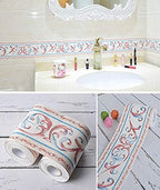 UPREDO 3D Decorative Floral Molding Waterproof Wallpaper Border Peel and Stick - Image 2