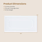 Giantex 24 Pack PVC Wall Panels, Glue Up or Drop Ceiling Panel, Waterproof 3D - Image 7