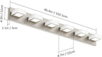 Ralbay Brushed Nickel Bathroom Vanity Light Metal Acrylic Modern LED Bathroom - Image 6