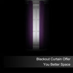 LEMOMO Purple Blackout Curtains 42 x 54 Inch Length Set of 2 Panels Grommet - Image 3