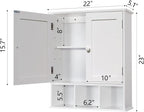 TaoHFE White Bathroom Wall Cabinet - Image 3