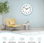 HZDHCLH Wall Clock Silent Wall Clocks Battery Operated 8 Inch Modern Non - Image 2