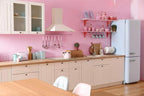 197"x17.7" Pink Wallpaper Solid Color Peel and Stick Wallpaper Pink Contact - Image 6